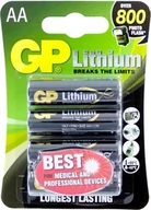 Baterie i akcesoria - GP LITHIUM BATTERY AA/15LF AA 4-P 15LF - miniaturka - grafika 1