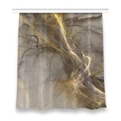Zasłony - Kolorowa zasłona z nadrukiem 150x160 Marmur złoty, Fabricsy - miniaturka - grafika 1