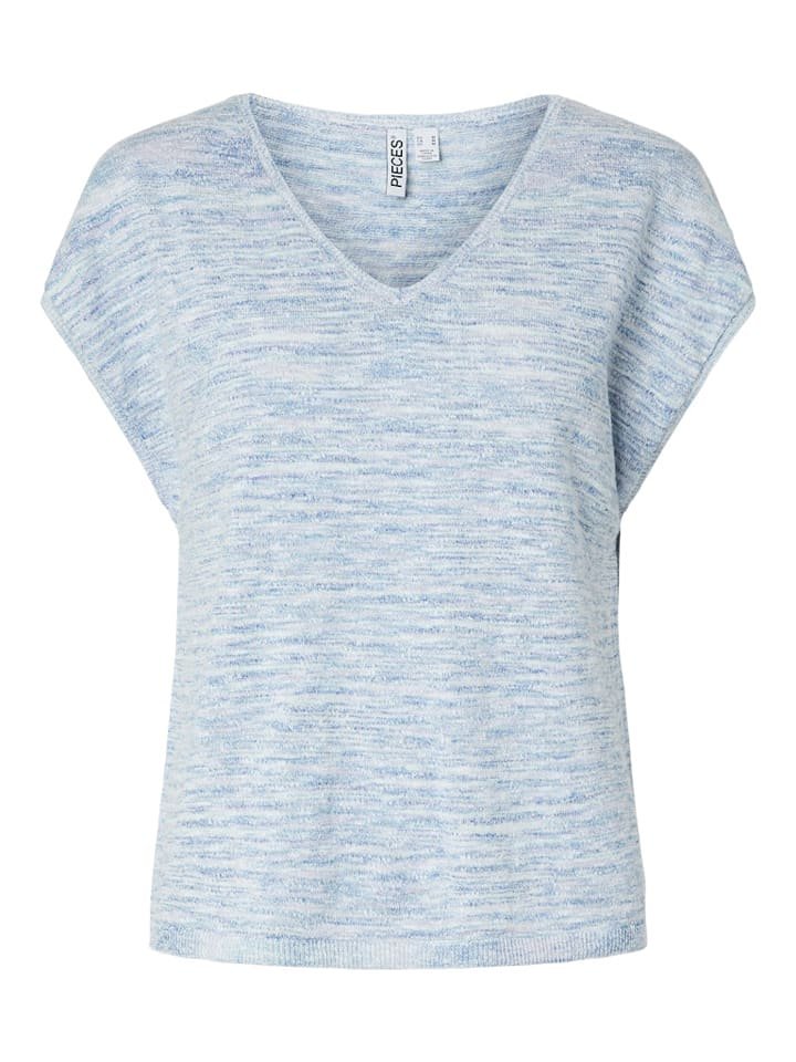 Pieces Sweter w kolorze błękitnym