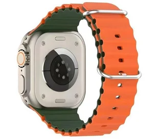 Beline Silicone Waves do Apple Watch 38/40/41mm Pomarańczowo-zielony - Akcesoria do zegarków - miniaturka - grafika 1