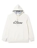 Bluzy męskie - s.Oliver Big Size Bluza męska z długim rękawem, biała, XXL, biały, XXL - miniaturka - grafika 1