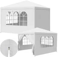 Pawilony ogrodowe - Pawilon ogrodowy Heckermann ES.1-W Biały - miniaturka - grafika 1