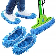 Miotły, szufle, mopy - KAPCIE CZYSZCZĄCE PODŁOGĘ Z MOPEM NAKŁADKI BUTY MOP DO CZYSZCZENIA PODŁÓG - miniaturka - grafika 1