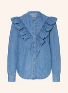 Bluzki damskie - Pepe Jeans Bluzka Katia W Stylu Jeansowym blau - miniaturka - grafika 1