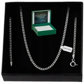 Biżuteria dla dzieci - SREBRNY ŁAŃCUSZEK PANCERKA 50 cm / 2 mm PRÓBA 925 NA PREZENT DLA CÓRKI,SYNA - miniaturka - grafika 1