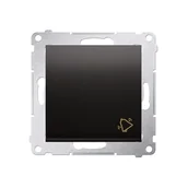 Wyłączniki światła i elektryczne - Kontakt KONTAKT_SIMON Przycisk zwierny dzwonek SIMON 54 Antracyt DD1A.01/48 - miniaturka - grafika 1