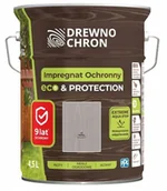 Farby wewnętrzne - Impregnat Ochronny Eco&Protection Popiel 4.5L Drewnochron - miniaturka - grafika 1