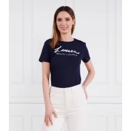 Koszulki i topy damskie - LAUREN RALPH LAUREN T-shirt KATLIN-SHORT SLEEVE-T-SHIRT | Slim Fit - miniaturka - grafika 1