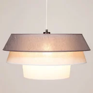 Lampy sufitowe - Britop LAMPA wisząca AMAR 160970104 loftowa OPRAWA okrągły ZWIS abażurowy czarny różowy szary - miniaturka - grafika 1