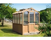 Szklarnie ogrodowe - Szklarnia WESTMANN Paul Wood 6 cm 204 x 238 cm brązowy - miniaturka - grafika 1