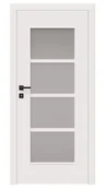 Drzwi wewnętrzne - Dre Drzwi Wewnętrzne Z Szybą Arte 90 Okleina Biała Mat - miniaturka - grafika 1