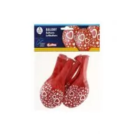 Balony i akcesoria - Gemar Balloons Balony 12", "Serduszka", GEMAR, czerwone, 5 szt GS110/P086 - miniaturka - grafika 1