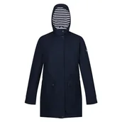 Płaszcze damskie - Regatta Damski płaszcz z kapturem Birgitta na zamek błyskawiczny, NIEBIESKI - miniaturka - grafika 1