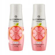 Syropy i koncentraty owocowe - Zestaw Syropów do saturatora SODASTREAM Różowy Grejpfrut Bez cukru 2x440ml - miniaturka - grafika 1