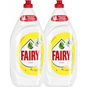 Płyny do naczyń - Płyn do mycia naczyń FAIRY Cytryna 2 x 1035 ml - miniaturka - grafika 1