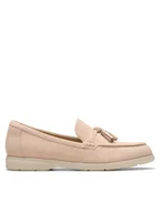 Mokasyny damskie - Clarks Mokasyny Narini Edge 26181453 Beżowy - miniaturka - grafika 1