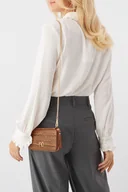 Torebki damskie - Portfel Nobo na łańcuszku brązowe croco - miniaturka - grafika 1