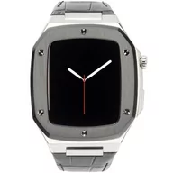 Akcesoria do smartwatchy - Etui RALPH GIALLO Reno do Apple Watch 4/5/6/SE (44mm) Czarno-srebrny | Bezpłatny transport - miniaturka - grafika 1
