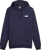 Bluzy męskie - Bluza męska Puma ESS+ 2 Col Small Logo Hoodie FL granatowa 674471 06-M - miniaturka - grafika 1