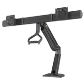 Uchwyty do monitorów - Fiber novelty nb NB32 - obrotowy uchwyt do Dwóch Monitorów LCD LED 24"-32" Płynna Regulacja 3D NB32 - miniaturka - grafika 1