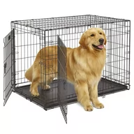 Sprzęt podróżny i transportery dla psów - Ferplast Klatka dla psa Dog-Inn 105, 108,5x72,7x76,8 cm, szara - miniaturka - grafika 1