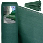 Ogrodzenia - Siatka cieniująca maskująca 135g 1,5X50 m zielona - miniaturka - grafika 1