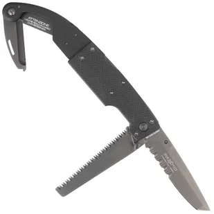 Nóż składany ratowniczy FOX Aeronautica Militare G10 / Aluminium, Black PVD N690Co (FX-026900) - Noże - miniaturka - grafika 3