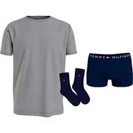 Skarpetki damskie - Tommy Hilfiger Męskie skarpety do bagażnika opakowanie na prezenty, Des Sky/Md HTHR/Des Sky, S, Des Sky/Md Hthr/Des Sky - miniaturka - grafika 1