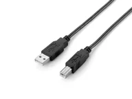 Kable USB - Equip Kabel USB 2.0 A-B M/M 2,0m Czarny - miniaturka - grafika 1