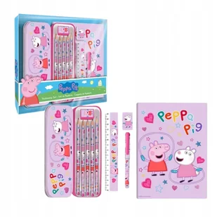Świnka Peppa Zestaw Szkolny Przybory do Pisania i Rysowania - Zabawki kreatywne - miniaturka - grafika 1
