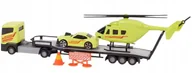 Samoloty i helikoptery - Laweta POGOTOWIE RATUNKOWE z Helikopterem MEGA TRANSPORTER - miniaturka - grafika 1