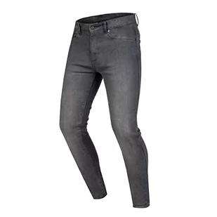 OZONE MOTO Striker dżinsy motocyklowe dla mężczyzn, Flying Bats, ochraniacze na kolana, wstawki Kevlar Dupont, 5 kieszeni, slim fit - Odzież motocyklowa - miniaturka - grafika 1