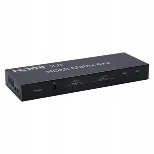 Matrix HDMI 4/2 Spacetronik SPH-M42 v2.0 4K EDiD - Pozostałe akcesoria sieciowe - miniaturka - grafika 1