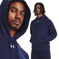 Bluzy sportowe męskie - Bluza fitness męska UNDER ARMOUR Rival Fleece Hoodie z kapturem - miniaturka - grafika 1