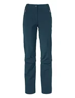 Odzież trekkingowa damska - VAUDE Farley Stretch Capri T-Zip III - damskie spodnie trekkingowe z suwakiem - miniaturka - grafika 1