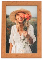 Ramki na zdjęcia - Ramka na zdjęcie drewniana 20x30 PINA brązowa ECO - miniaturka - grafika 1