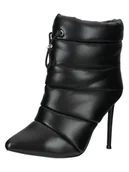 Botki damskie - Steve Madden Botki w kolorze czarnym na obcasie - miniaturka - grafika 1