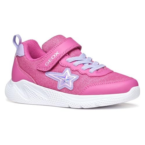 Geox J Sprintye Girl A Sneakersy dziewczęce, Fioletowy, 30 EU