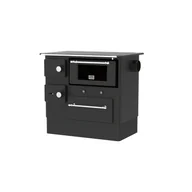 Kuchnie węglowe - ALFA KUCHNIA NA DREWNO PLAM REGULAR 46 ANTRACYT PRAWA 8 kW 1szt. - miniaturka - grafika 1