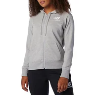 Bluzy sportowe damskie - Bluza New Balance WJ03530AG - szara - miniaturka - grafika 1