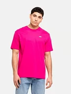 Koszulki męskie - FILA Męski t-shirt Baku Tee, 40000 – Pink Peacock, XS - miniaturka - grafika 1
