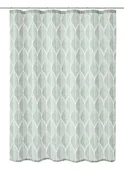 Zasłony prysznicowe - Kleine Wolke Leaf Tekstylna Zasłona prysznicowa zielona 180x200 cm - miniaturka - grafika 1