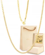 Biżuteria dla dzieci - ZŁOTY KLASYCZNY ŁAŃCUSZEK SPLOT MONALIZA DEDYKACJA 14KT 585 - miniaturka - grafika 1