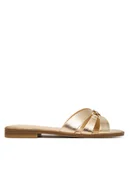 Klapki i japonki damskie - Guess Sneakersy 181502 Złoty - miniaturka - grafika 1