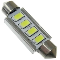 Żarówki samochodowe - Dioda żarówka LED C5W 41mm 4x SMD 5630 12V CANBUS - miniaturka - grafika 1