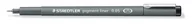 Markery permanentne - Staedtler Pigment Liner 308  Kalibrowana końcówka filcu, czarny 0.05 mm 308-0.05 - miniaturka - grafika 1