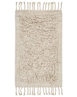 Dywanik łazienkowy bawełniany 50 x 80 cm beżowy OLTAN - Dywaniki łazienkowe - miniaturka - grafika 1