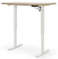 Biurka - EDINOS Elektryczne do pracy biurko na stojąco dąb artisan + biały T1-W43 - miniaturka - grafika 1