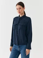 Koszule damskie - Vero Moda Koszula Sunny 10260627 Granatowy Regular Fit - miniaturka - grafika 1