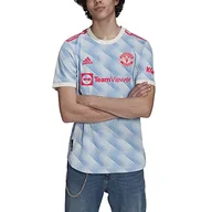 Koszulki męskie - adidas Męski T-shirt MUFC A Au JSY, Cloud White, M - miniaturka - grafika 1
